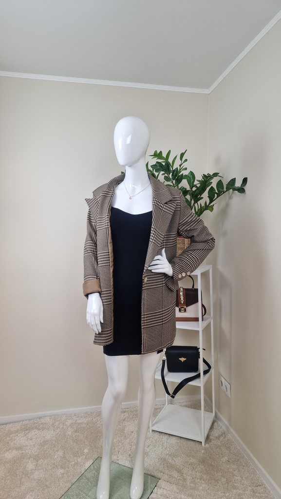 Samantha blazer houndstooth