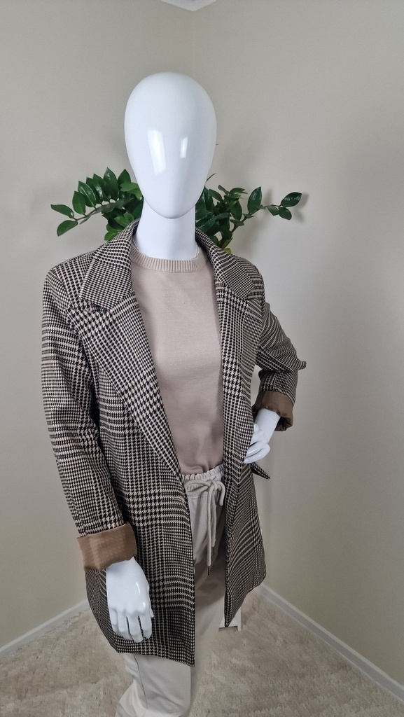 Samantha blazer houndstooth