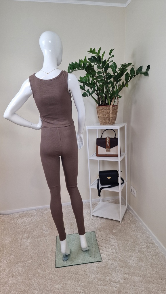 Meggi set with leggings choco