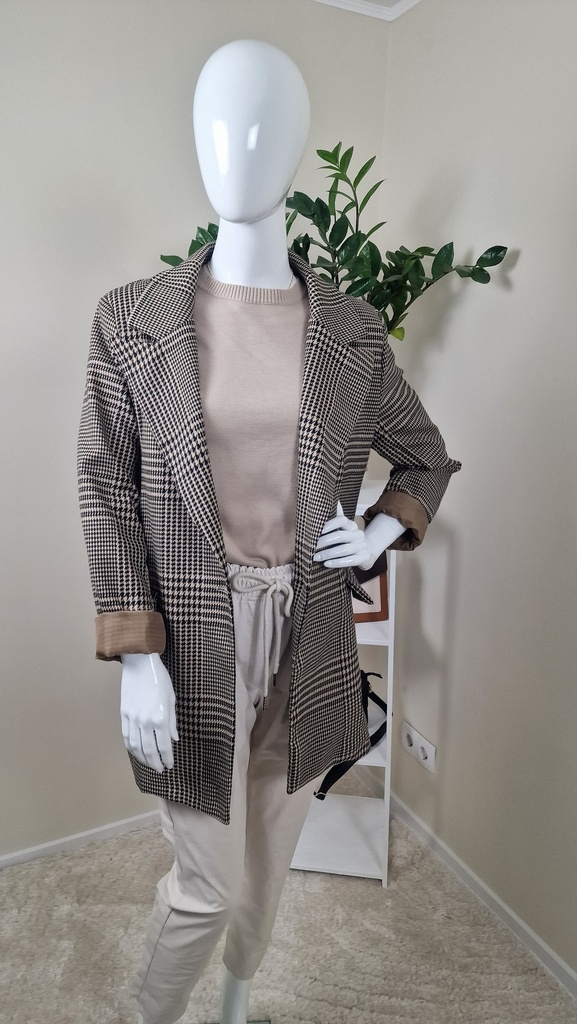 Samantha blazer houndstooth