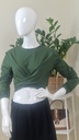 Isabella tied blouse green